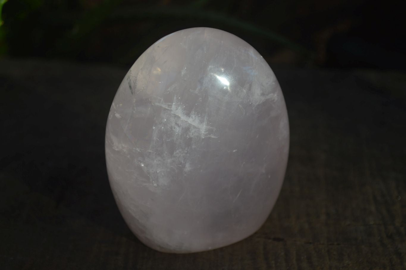 Polished Pink Rose Quartz Standing Free Form & DT Point x 2 From Antsirabe, Madagascar - Toprock Gemstones and Minerals 