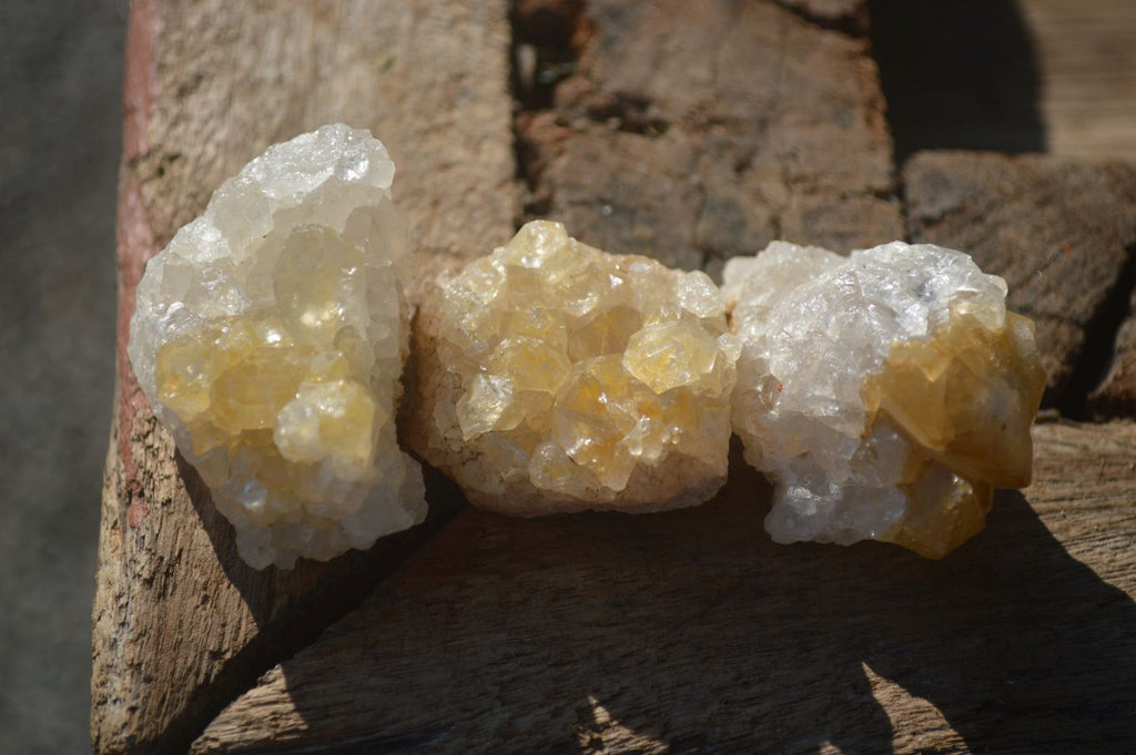 Natural Mini Golden Limonite / Lemonite Quartz Specimens  x 70 From Zambia - Toprock Gemstones and Minerals 