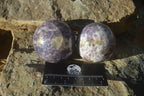 Polished Purple Lepidolite Spheres  x 6 From Zimbabwe - Toprock Gemstones and Minerals 