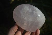 Polished Pink Rose Quartz Standing Free Form & DT Point x 2 From Antsirabe, Madagascar - Toprock Gemstones and Minerals 