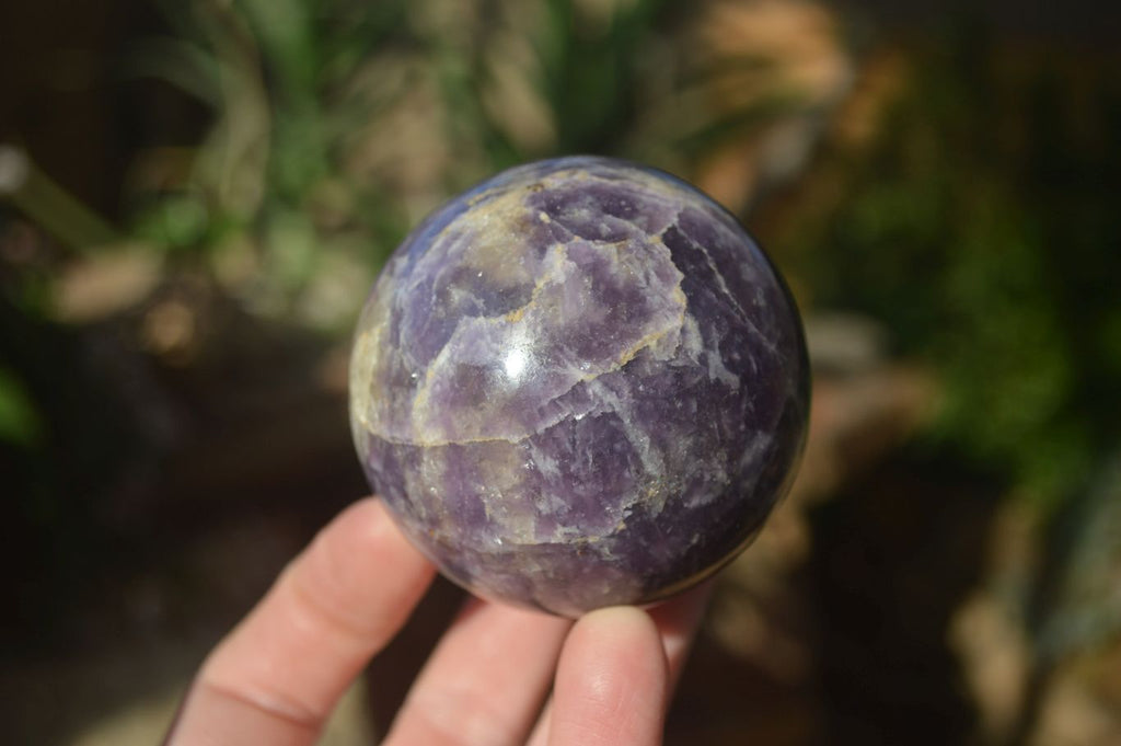 Polished Purple Lepidolite Spheres  x 6 From Zimbabwe - Toprock Gemstones and Minerals 