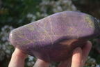 Polished Purple Stichtite & Serpentine Standing Free Form x 1 From Barberton, South Africa - Toprock Gemstones and Minerals 
