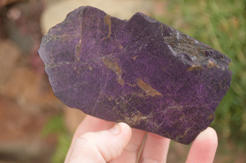 Polished  Metallic Purpurite Slices With Matte Finish x 6 From Erongo, Namibia - Toprock Gemstones and Minerals 