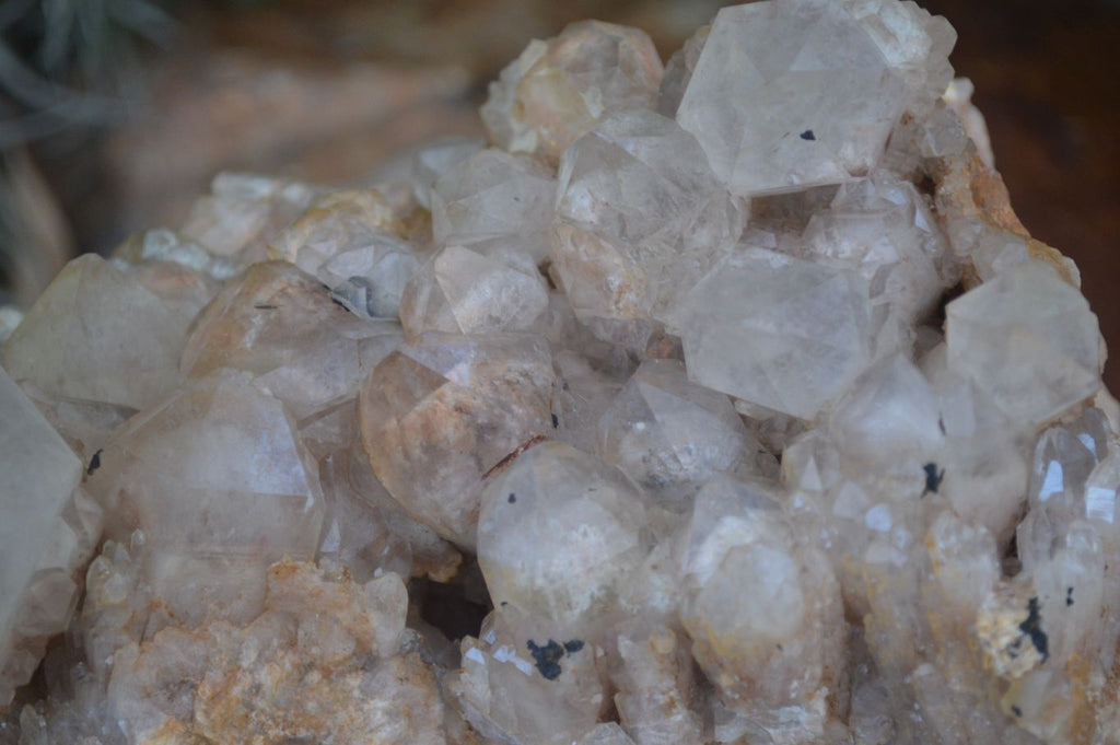 Natural Cascading White Phantom Smokey Quartz Cluster x 1 From Luena, Congo - Toprock Gemstones and Minerals 