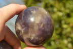 Polished Purple Lepidolite Spheres  x 5 From Madagascar - TopRock