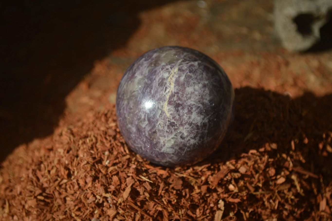 Polished Purple Lepidolite Spheres  x 6 From Zimbabwe - Toprock Gemstones and Minerals 