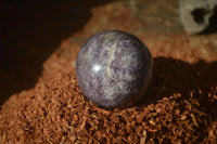 Polished Purple Lepidolite Spheres  x 6 From Zimbabwe
