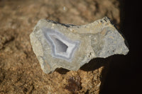 Polished One Side Polished Blue Lace Agate Pieces x 6 From Nsanje, Malawi - Toprock Gemstones and Minerals 