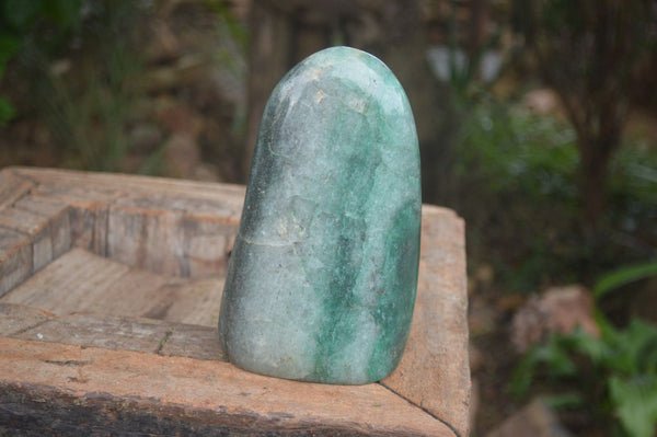 Polished Emerald Fuchsite Quartz Standing Free Form x 1 From Madagascar - Toprock Gemstones and Minerals 