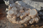 Natural Cascading White Phantom Smokey Quartz Cluster x 1 From Luena, Congo - Toprock Gemstones and Minerals 