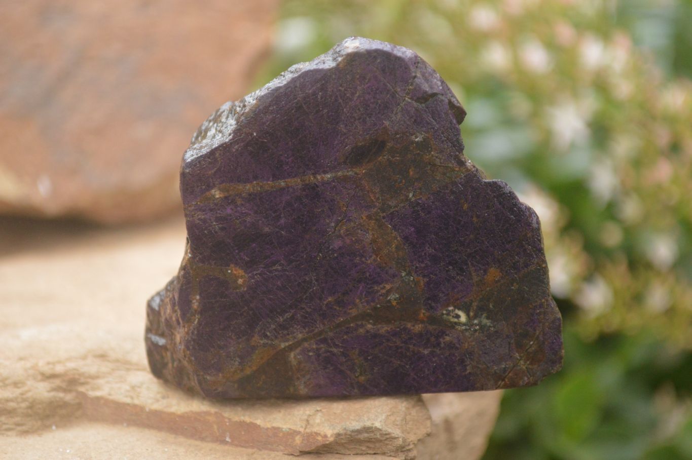 Polished  Metallic Purpurite Slices With Matte Finish x 6 From Erongo, Namibia - Toprock Gemstones and Minerals 