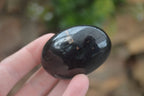 Polished Schorl Black Tourmaline Palm Stones  x 12 From Madagascar - Toprock Gemstones and Minerals 