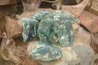 Polished On One Side Emerald Mtorolite Plates x 6 From Mutorashanga, Zimbabwe - Toprock Gemstones and Minerals 