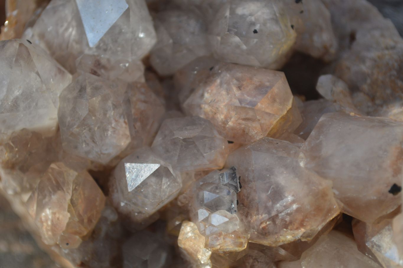 Natural Cascading White Phantom Smokey Quartz Cluster x 1 From Luena, Congo - Toprock Gemstones and Minerals 