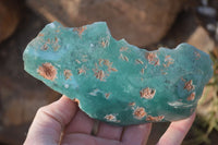 Polished On One Side Emerald Mtorolite Plates x 3 From Mutorashanga, Zimbabwe - Toprock Gemstones and Minerals 
