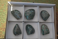 Polished Emerald In Matrix Standing Free Forms x 6 From Sandawana, Zimbabwe - TopRock