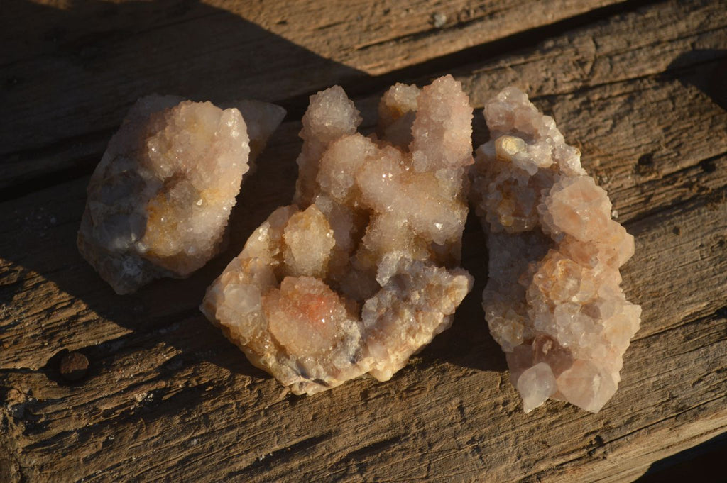 Natural Mixed Spirit Quartz Clusters x 12 From Boekenhouthoek, South Africa - Toprock Gemstones and Minerals 