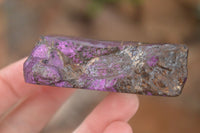 Polished  Metallic Purpurite Slices With Matte Finish x 6 From Erongo, Namibia - Toprock Gemstones and Minerals 