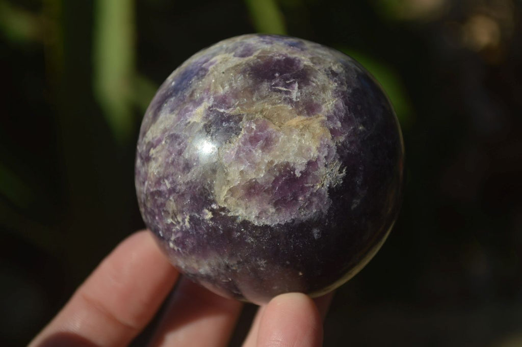 Polished Purple Lepidolite Spheres  x 6 From Zimbabwe - Toprock Gemstones and Minerals 