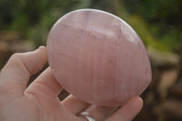 Polished Pink Rose Quartz Standing Free Forms x 2 From Ambatondrazaka, Madagascar - TopRock