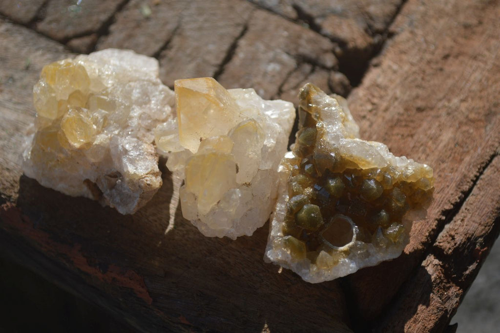 Natural Mini Golden Limonite / Lemonite Quartz Specimens  x 70 From Zambia - Toprock Gemstones and Minerals 