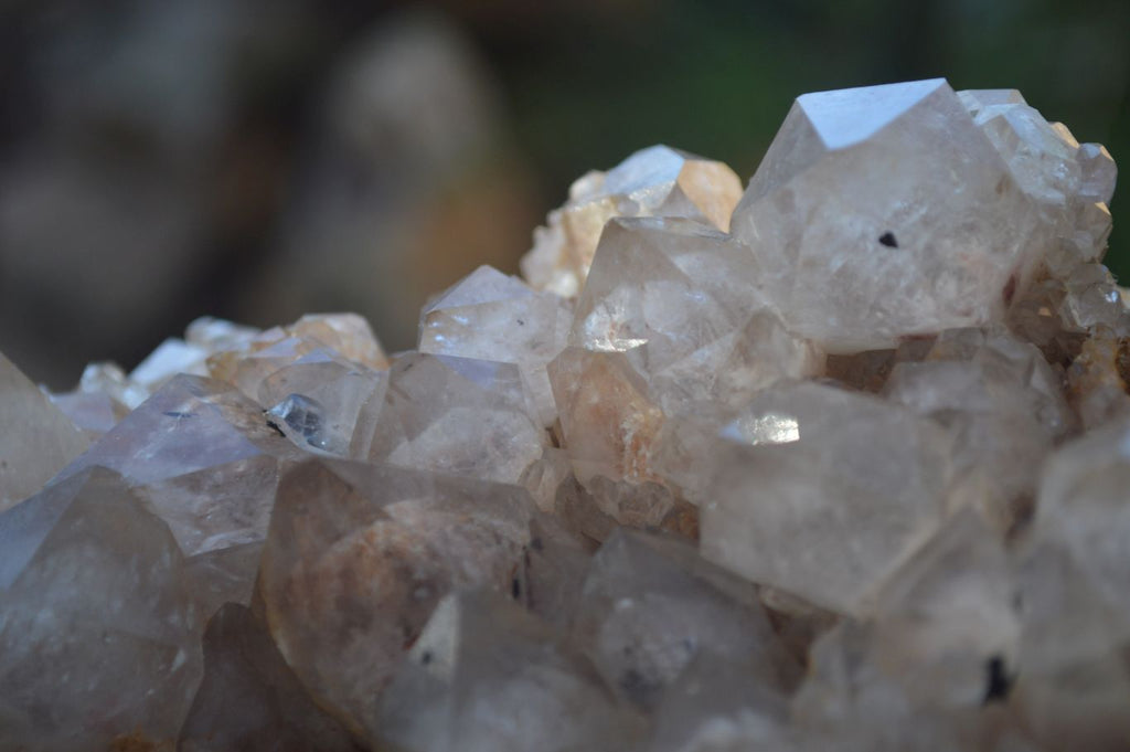 Natural Cascading White Phantom Smokey Quartz Cluster x 1 From Luena, Congo - Toprock Gemstones and Minerals 