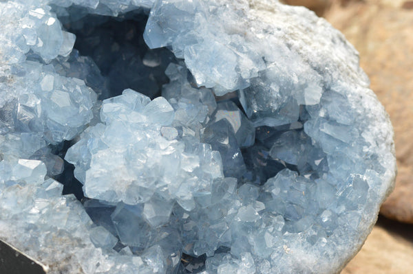 Natural Blue Celestite Specimen With Large Cubic Crystals x 1 From Sakoany, Madagascar - TopRock