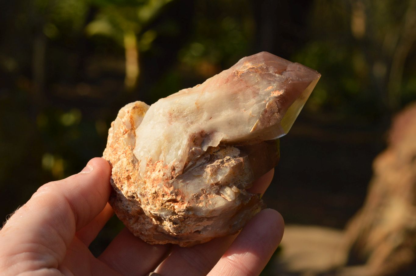 Natural Red Hematoid Phantom Quartz Clusters  x 6 From Karoi, Zimbabwe - TopRock