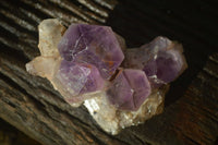 Natural Jacaranda Amethyst Clusters x 2 From Zambia - Toprock Gemstones and Minerals 