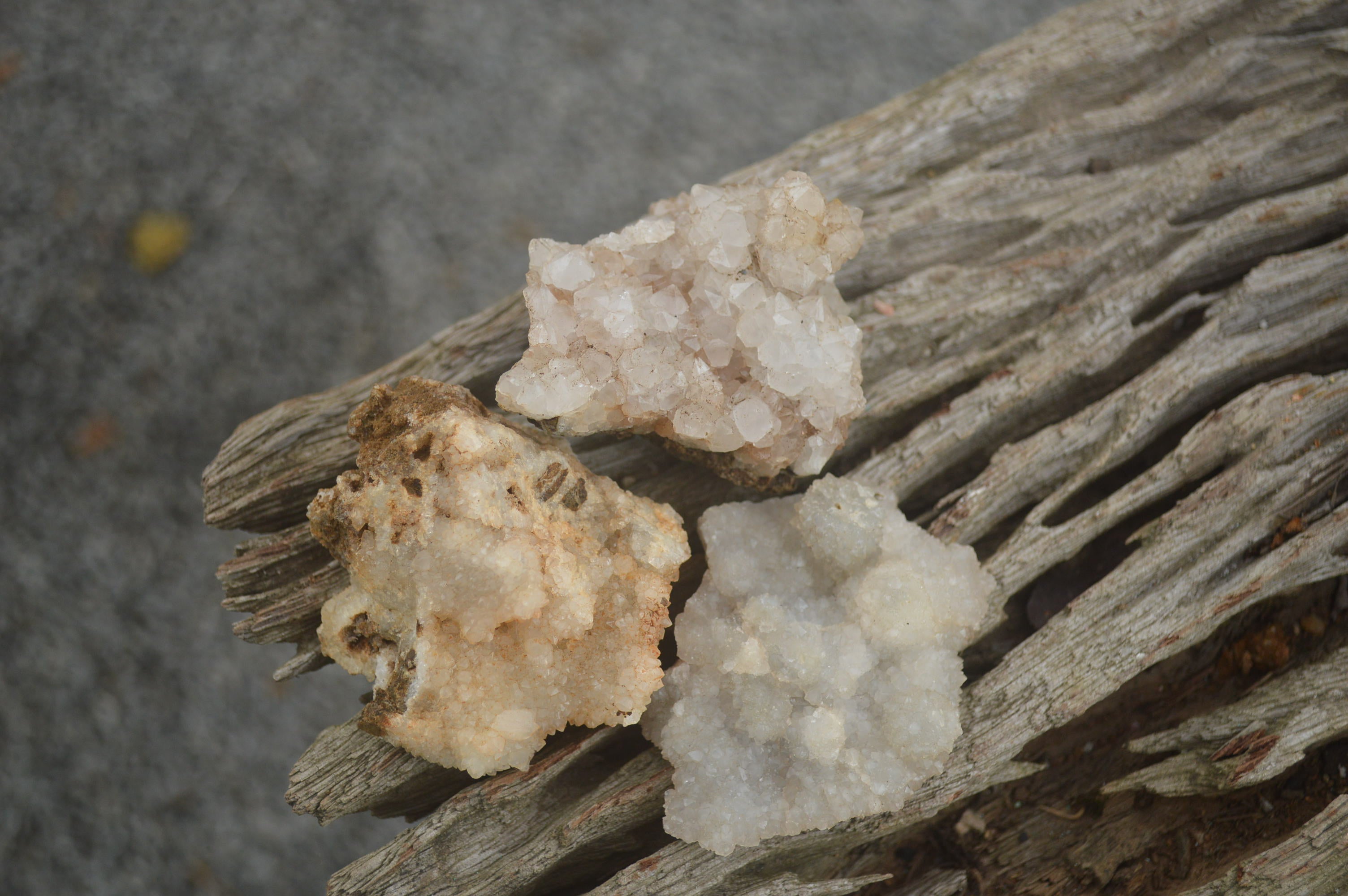 Natural Drusy Coated Mountain Quartz Specimens  x 18 From Alberts Mountain, Lesotho - TopRock