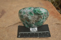 Polished Emerald In Matrix Standing Free Forms x 4 From Sandawana, Zimbabwe - TopRock