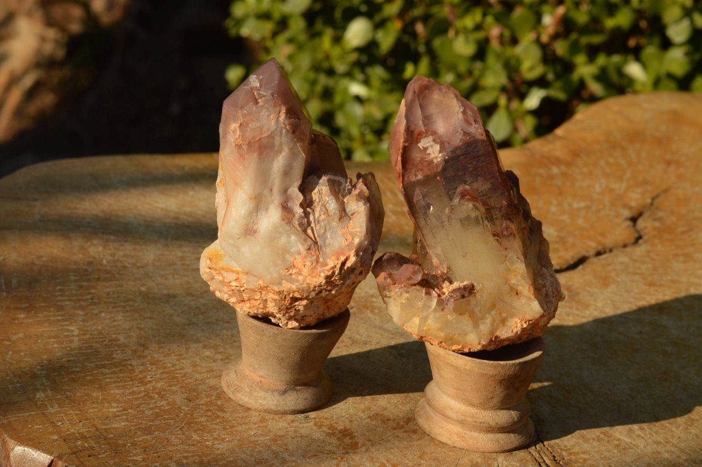 Natural Red Hematoid Phantom Quartz Clusters  x 6 From Karoi, Zimbabwe - TopRock