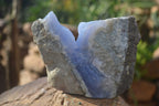 Natural Blue Lace Agate Geode Specimens  x 3 From Malawi - Toprock Gemstones and Minerals 