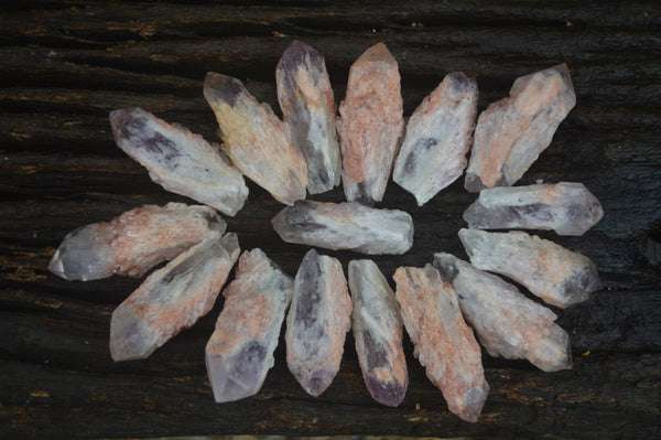 Natural Single Sugar Amethyst Crystals  x 70 From Zambia
