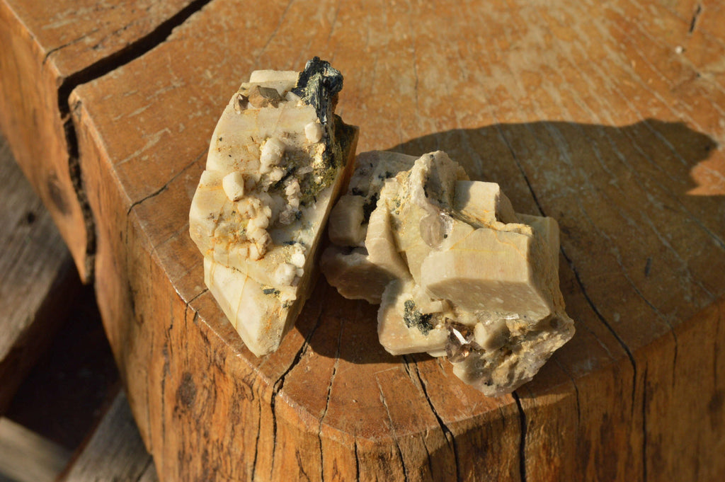 Natural Smokey Quartz & Aegirine Crystals x 14 From Zomba Mountain, Malawi - TopRock