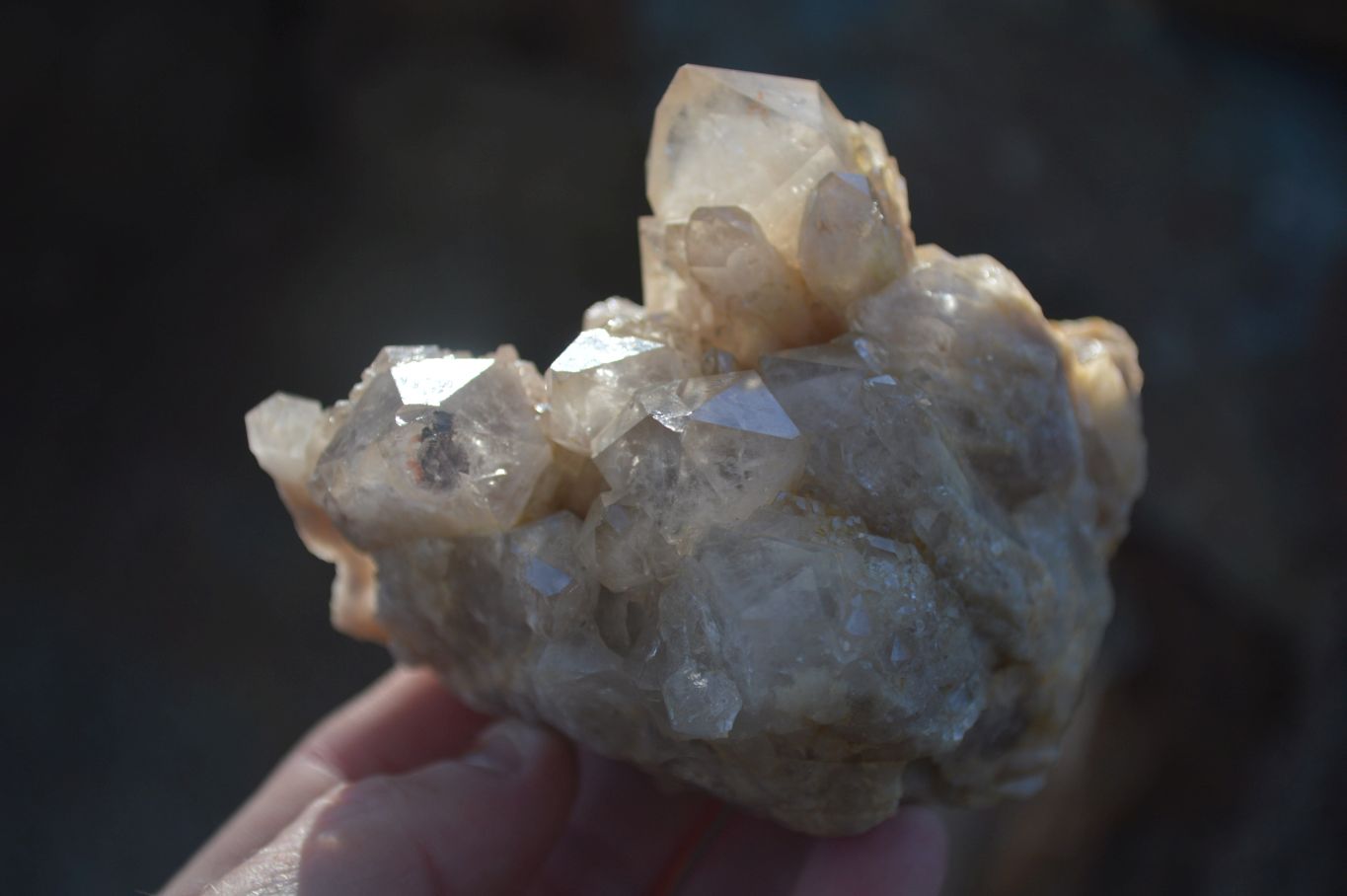 Natural Smokey Quartz Clusters x 3 From Luena, Congo - Toprock Gemstones and Minerals 