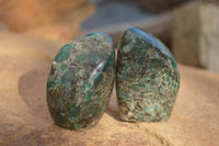 Polished Emerald In Matrix Standing Free Forms x 6 From Sandawana, Zimbabwe - TopRock