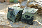 Polished Stromatolite / Kambamba Jasper Cubes (Corners Cut To Stand) x 4 From Mahajanga, Madagascar - TopRock
