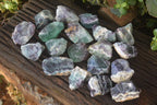 Natural Rough Watermelon Fluorite Cobbed Specimens  x 24 From Uis, Namibia - Toprock Gemstones and Minerals 