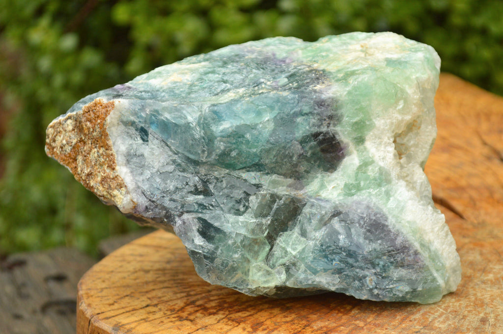 Natural Watermelon Fluorite Cobbed & Stone Sealed Specimens x 2 From Uis, Namibia - TopRock