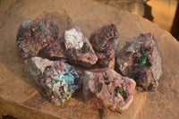 Natural Pink Salrose Cobaltion Dolomite Specimens x 6 From Kakanda, Congo - Toprock Gemstones and Minerals 