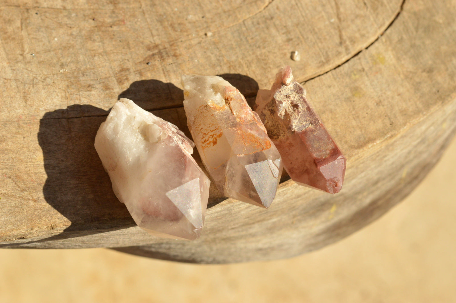 Natural Small Single Red Hematoid Quartz Crystals & Clusters  x 43 From Karoi, Zimbabwe - TopRock