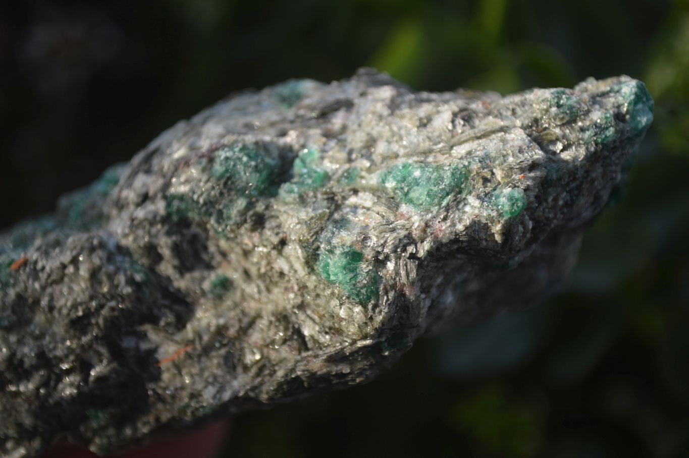 Natural Rare Emerald In Mica Schist  x 2 From Sandawana, Zimbabwe - Toprock Gemstones and Minerals 