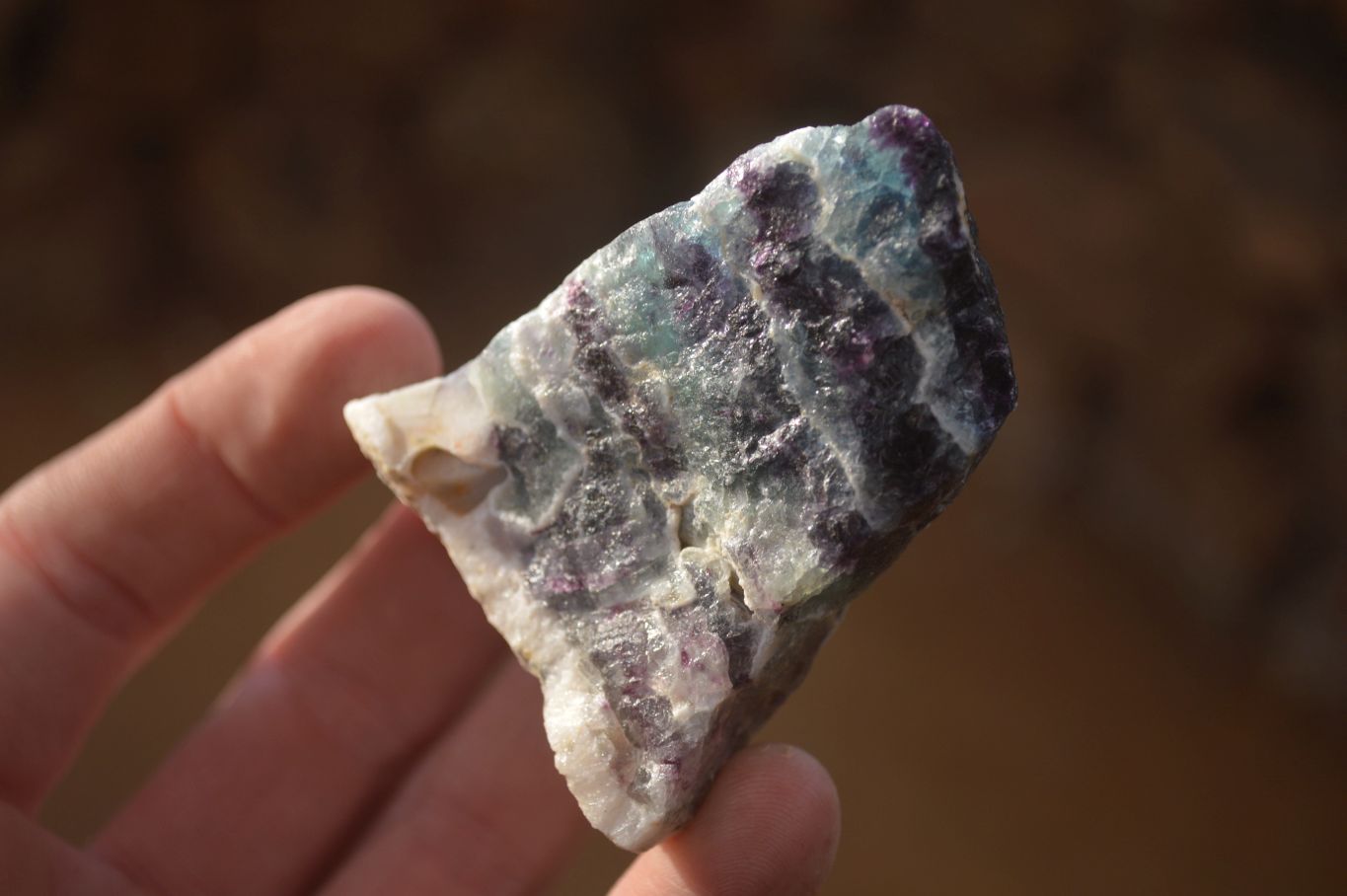 Natural Rough Watermelon Fluorite Cobbed Specimens  x 24 From Uis, Namibia - Toprock Gemstones and Minerals 