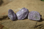 Natural Small Purple Stichtite & Green Serpentine Cobbed Pieces  - Sold per 2 kg (400-600 pieces) - From Barberton, South Africa - TopRock