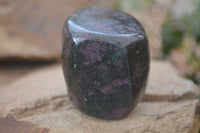 Polished Fluorescent Ruby Corundum In Chrome Verdite Free Forms x 3 From Mutoko, Zimbabwe - Toprock Gemstones and Minerals 