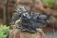 Natural Schorl Black Tourmaline Specimens  x 2 From Erongo Mountains, Namibia - TopRock