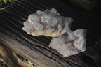 Natural Cascading Smokey Quartz Clusters x 2 From Luena, Congo - Toprock Gemstones and Minerals 