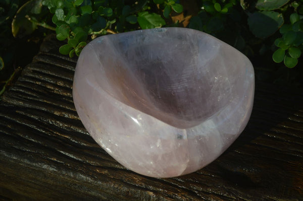 Polished Gemmy Pink Rose Quartz Bowl x 1 From Ambatondrazaka, Madagascar - Toprock Gemstones and Minerals 