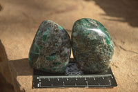 Polished Emerald In Matrix Standing Free Forms x 6 From Sandawana, Zimbabwe - TopRock